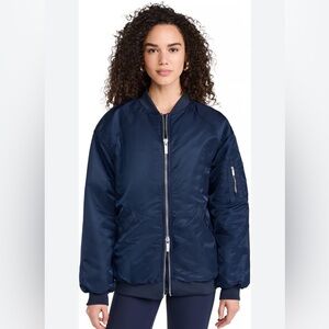 Sweaty Betty Oversized Bomber Jacket Navy US 8 NEW WITH TAGS- SOLD OUT